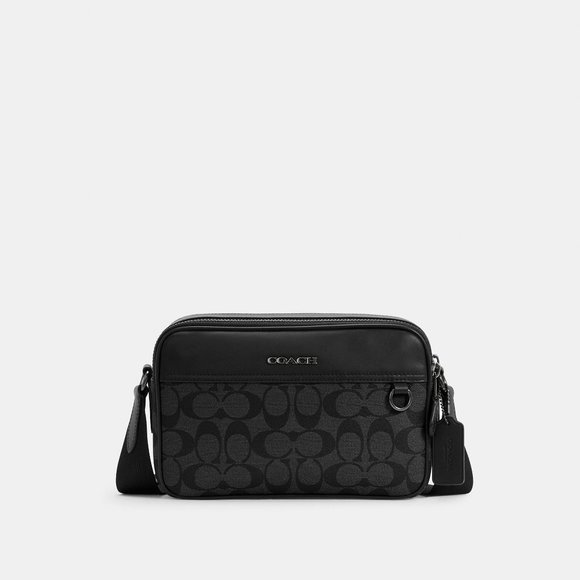 Coach Graham Crossbody In Signature Canvas - Picture 1 of 7